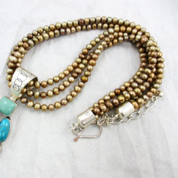 Jay King Turquoise Sterling Silver Necklace - Picture 3 of 6